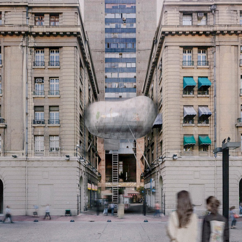 Inflatable Structure Crafted From Recycled Plastics Redefining Compact Urban Living