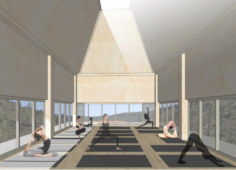 Rubble Masonry and Natural Light Create a Sanctuary for Wellness in a Serene Landscape  