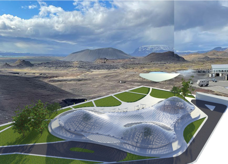 Bamboo Framework Integrated with Geothermal Energy for Sustainable Dining Experience