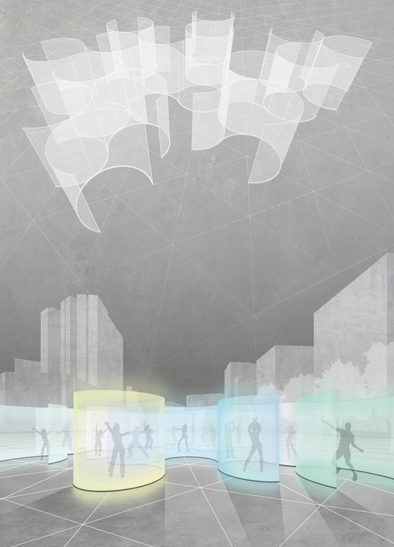 Plexiglass Booth With Dynamic LED Integration for Enhanced Social Interaction  