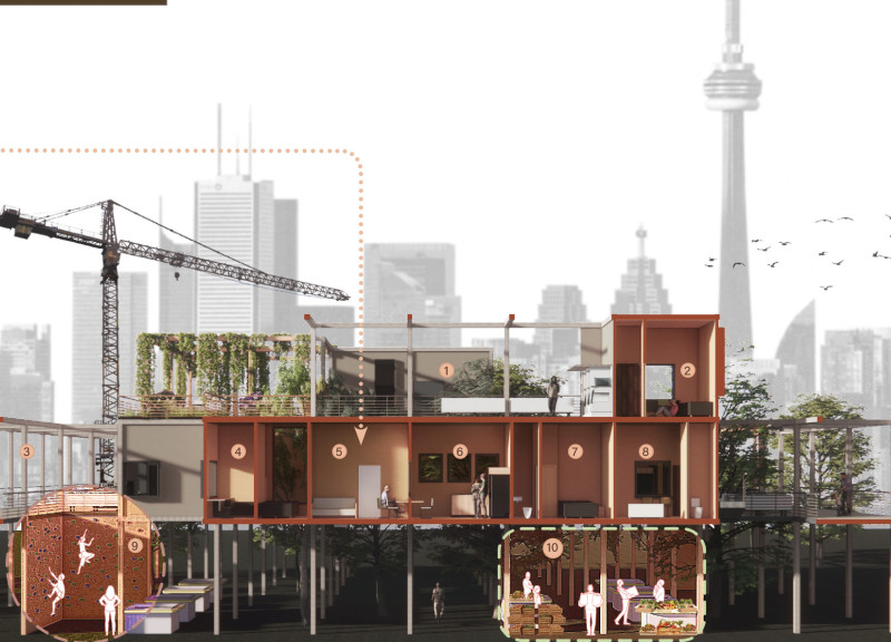 Cross-Laminated Timber and Charred Wood Harmonize in Sustainable Urban Housing