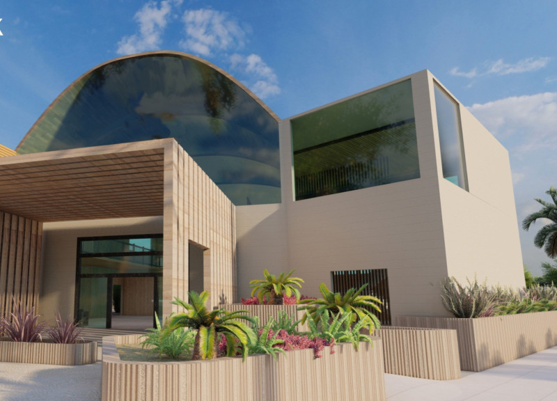Curvilinear Design Featuring Charred Shingles and Transparent Façade for a Wetland Education Center  