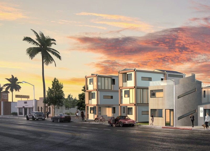 Charred Wooden Shingles and Precast Concrete Redefine Modular Living Solutions in Urban Contexts