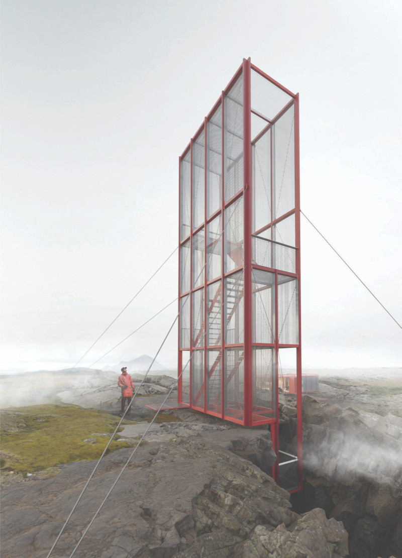 Dynamic Cable Anchoring With Glass Facade and Sustainable Composite Pathways In A Scenic Landscape Setting