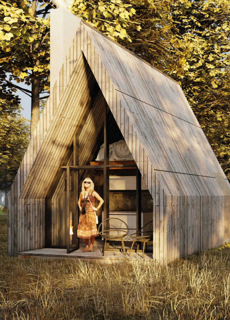 Charred Wooden Shingles and Locally Sourced Timber Create a Natural Escape Along the Venta River  