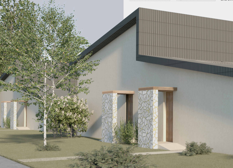 Charred Wooden Shingles and Cross-Laminated Timber Crafting A Multifunctional Urban Oasis