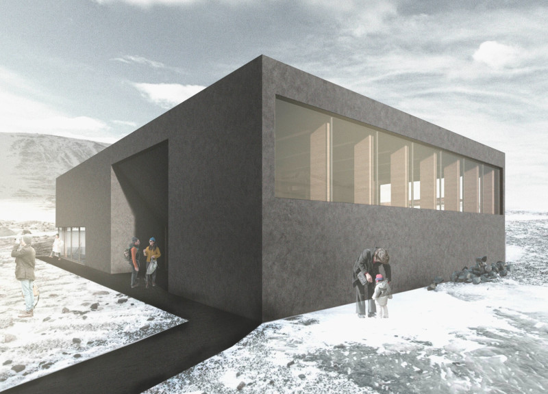 Geothermal Heating and Textured Concrete Harmonize in a Contemporary Café Experience  