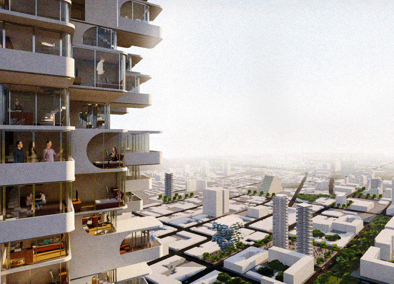 Molecular Living Units with Transparent Glass Framework and Central Core Design