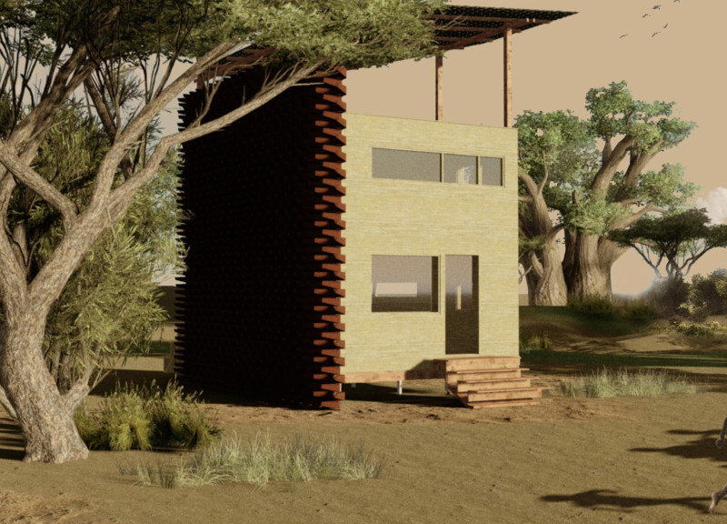 Clay Walls and Rainwater Bricks Shaping a Sustainable Learning Environment