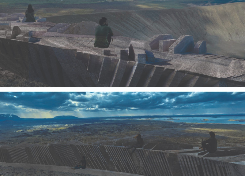 Basalt Sound Chambers Enveloping Natural Acoustics in a Volcanic Landscape  