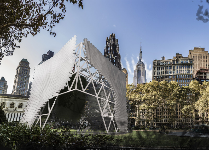 Living Wall Structure Integrating Steel and Glass for Enhanced Urban Biodiversity