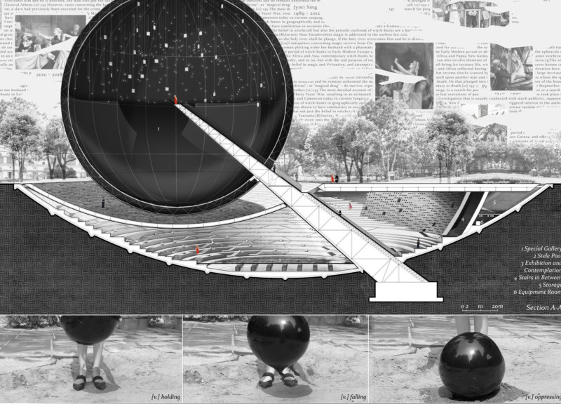 Reflective Granite Sphere Anchored in Multimedia Experiences Within a Sustainable Urban Plaza  