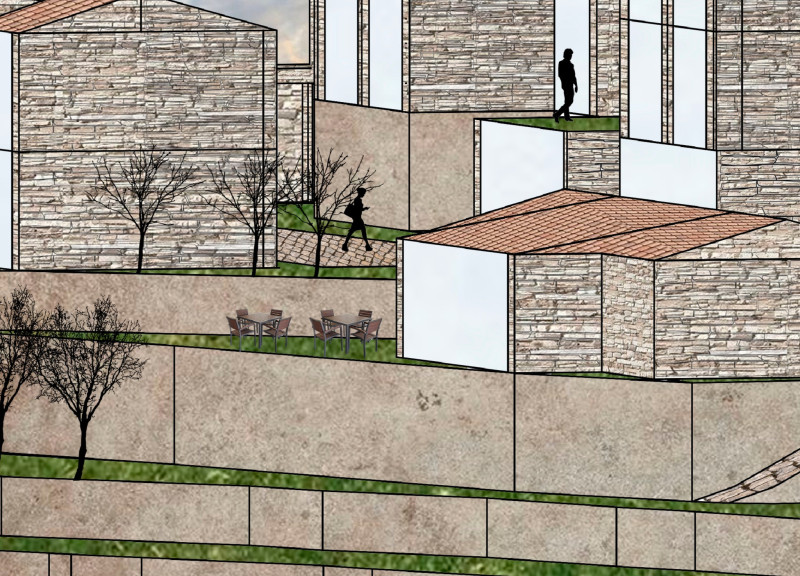 Charred Wooden Shingles and Transparent Facades in a Community-Centric Living Environment