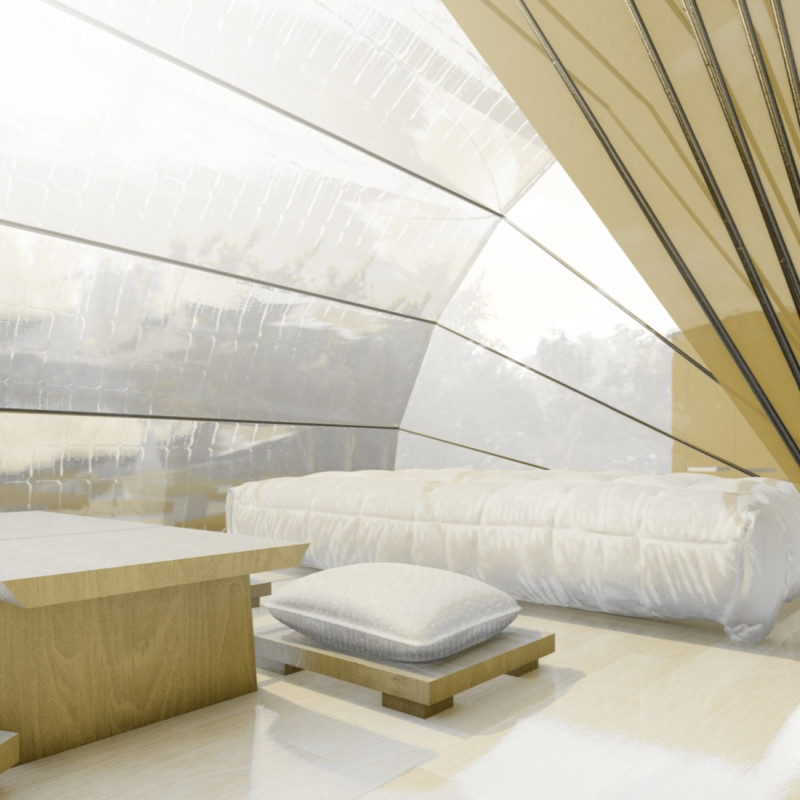Honeycomb Pavilion Crafted from Aluminum and Wood for Sustainable Beekeeping Practices