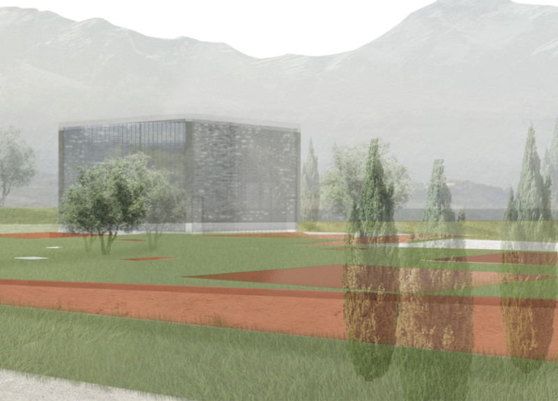 Earth-Sheltered Winery Featuring Glass Blocks and Exposed Concrete Elements