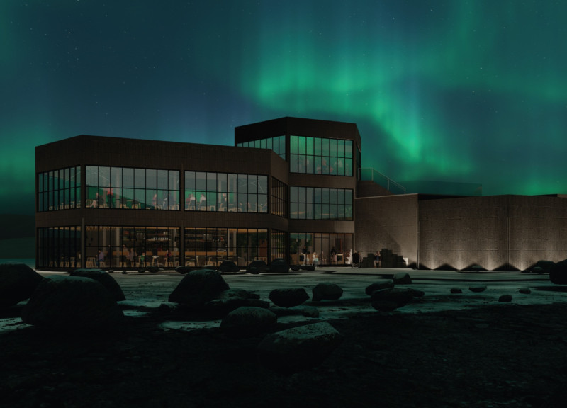 Basalt-Clad Visitor Space Embracing Geothermal Energy and Panoramic Views  
