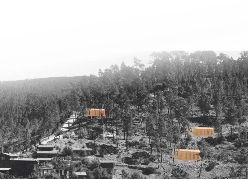 Hemp-Insulated Pods Crafted From Local Wood for a Hillside Yoga Retreat