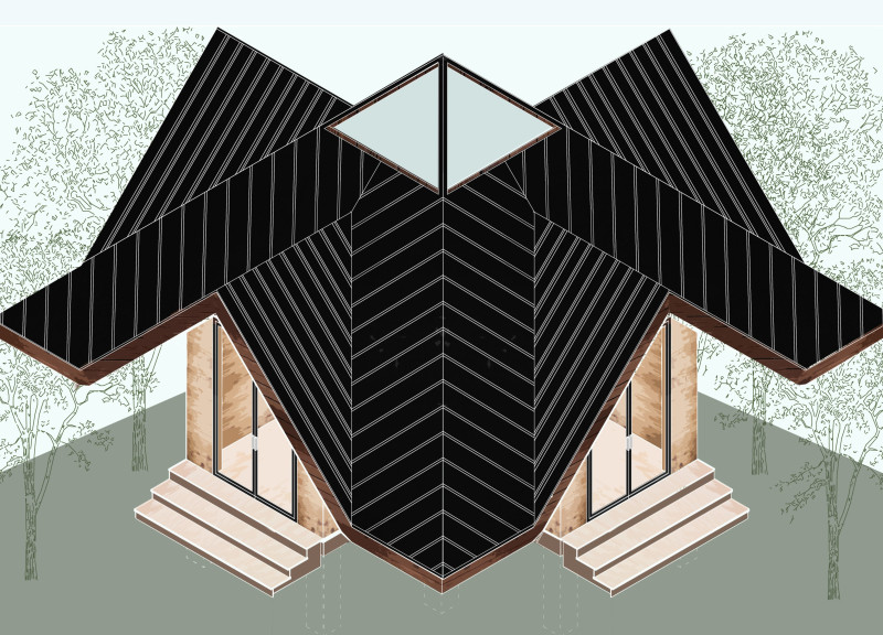 Charred Wooden Shingles And Cross-Laminated Timber Create A Biophilic Retreat In The Countryside