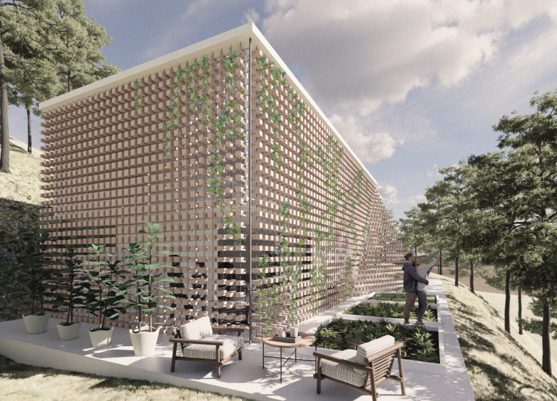 Cross-Laminated Timber Structure Embracing Biophilic Design for Tranquil Yoga Retreat