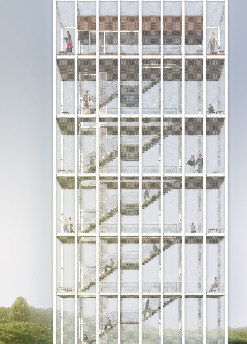 Solar-Powered Community Hub Embracing Transparency Through Expansive Glass and Steel Framework  