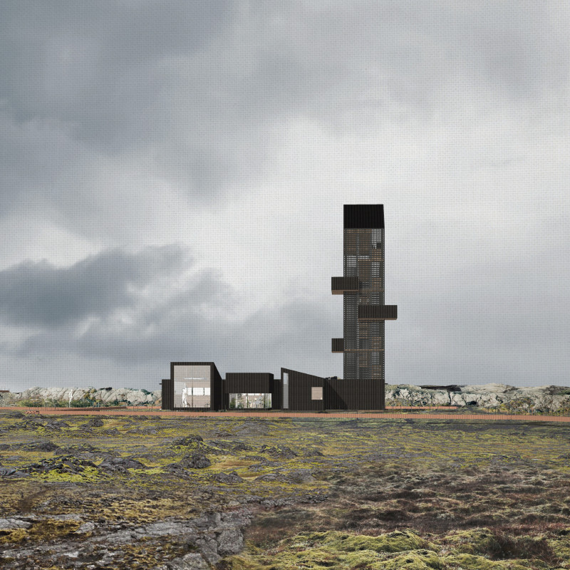 Charred Wooden Shingles and Cross-Laminated Timber Frame a Visitor Center in Icelandic Geothermal Landscape