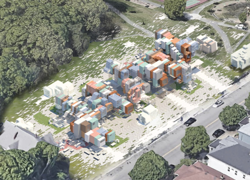 Modular Units Constructed With Structural Insulated Panels and Community-Centric Design in Urban Housing