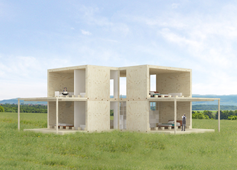Charred Wooden Shingles And Cross-Laminated Timber Define A Multifunctional Urban Development  