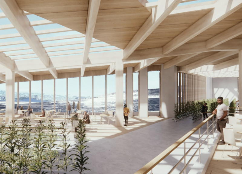 Cross-Laminated Timber Structure Integrating Natural Ventilation and Sustainable Farming Practices