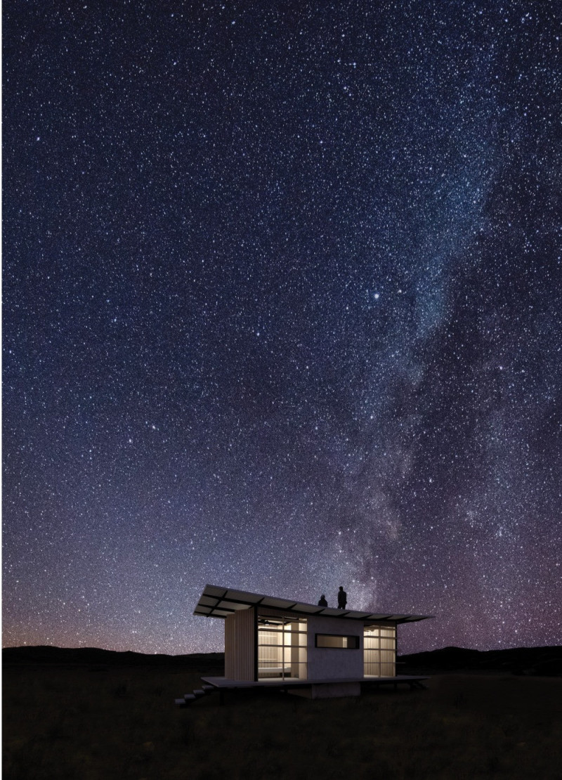 Concrete Core With Operable Facade for Flexible Desert Living