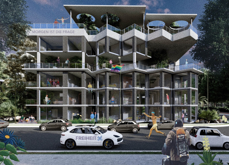 Charred Wooden Shingles and Green Roofs Define A New Approach to Affordable Housing