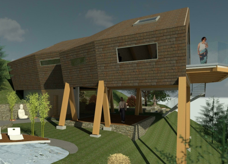 Charred Wooden Shingles and Sustainable Timber Create a Versatile Community Space  