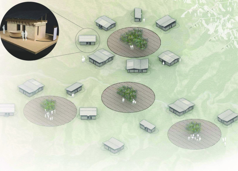 Bamboo Structures Enhanced by Natural Ventilation and Shared Community Spaces