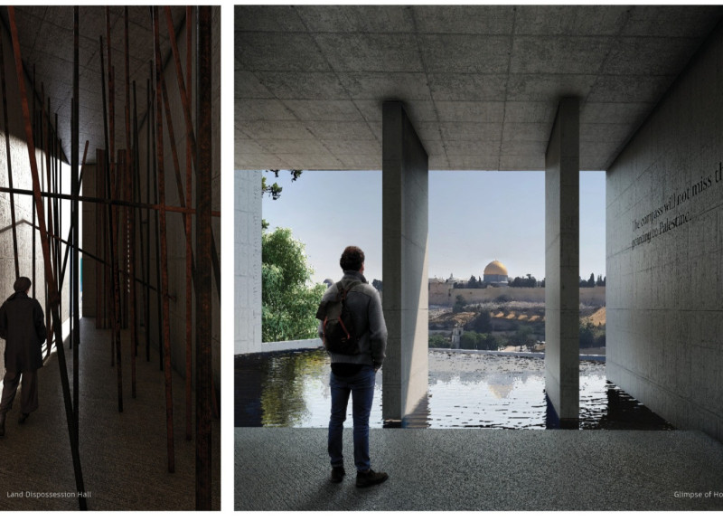 Reflection Pools and Natural Stone Walls in an Inspirational Journey of Remembrance