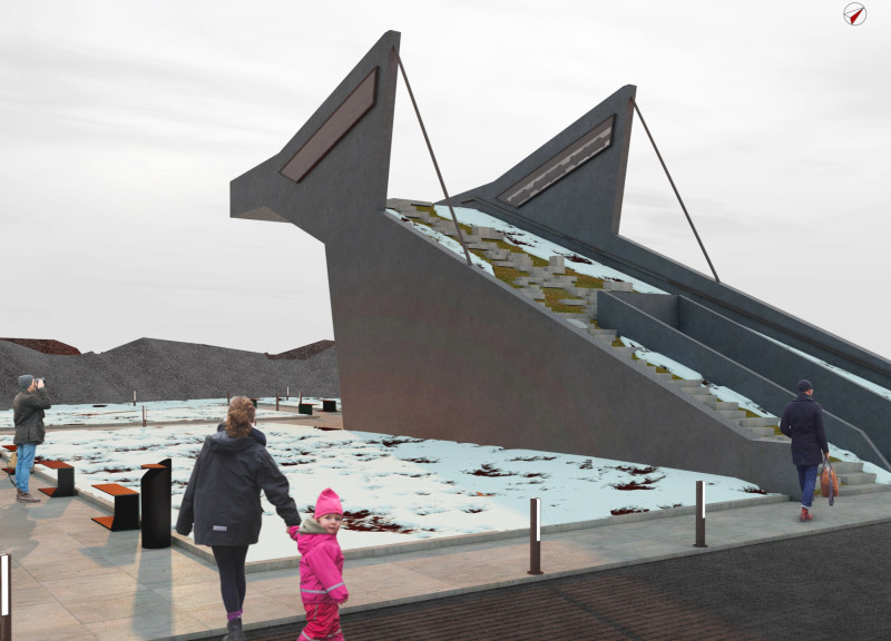 Slate Cladding and Concrete Structure Elevate a Geologically Inspired Observation Platform in Iceland