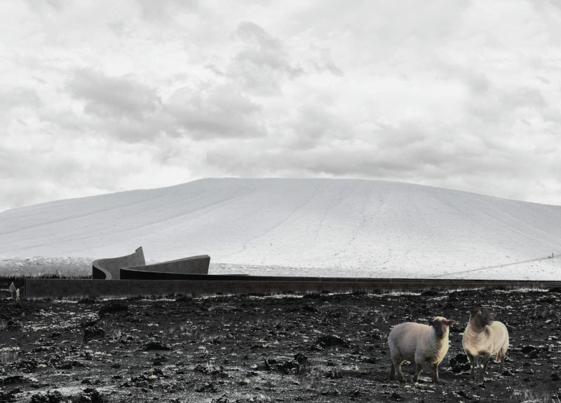 Volcanic Ash Concrete and Glulam Structure Enhancing Visitor Experience at the Foot of a Majestic Volcano