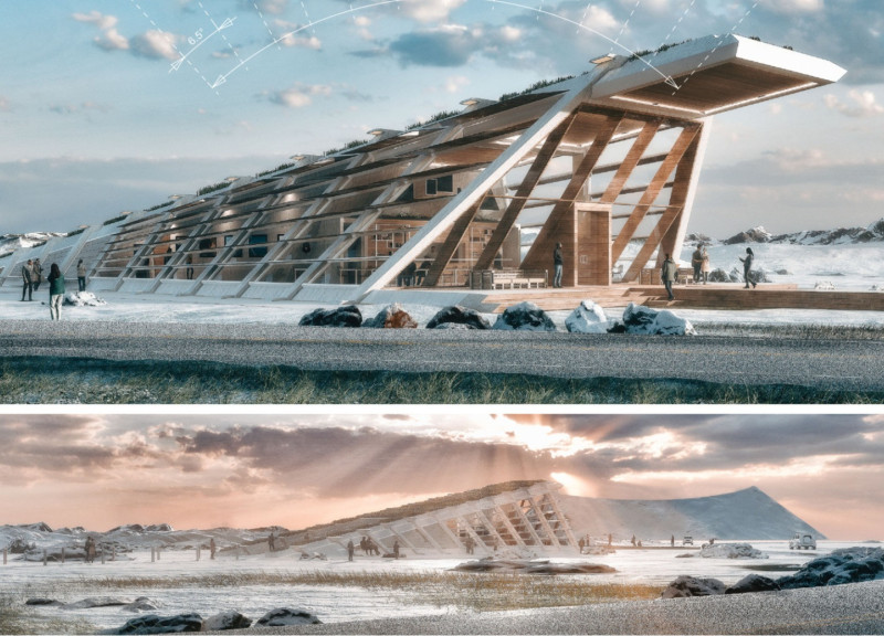 Exploring Sustainable Community Space Crafted with Charred Wooden Shingles and Cross-Laminated Timber Panels