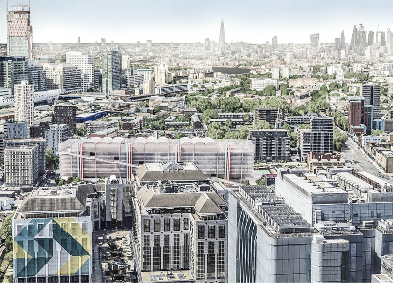 megafloor Design with Transparent Façade and Sustainable Concrete Structure in Urban Housing