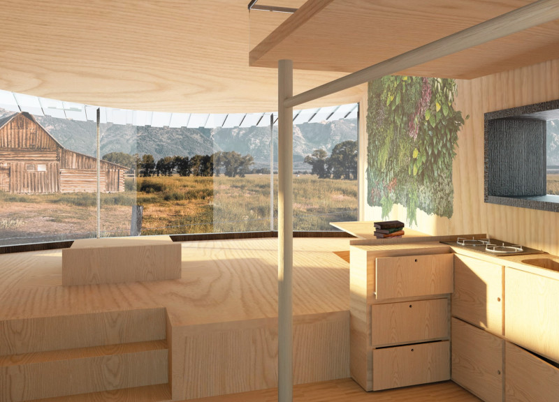 Rainwater Harvesting Home With Recycled Metal Roof and Modular Furniture Design  