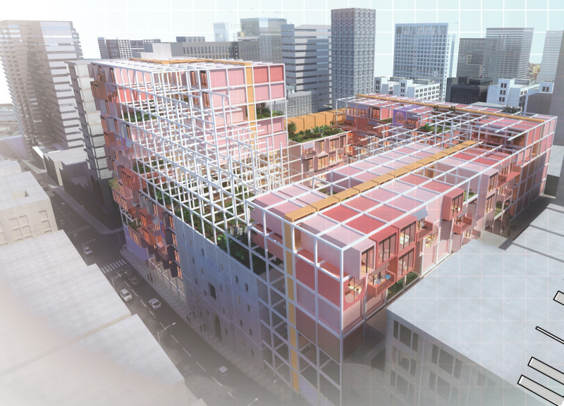 Fractal Living Spaces Featuring Cross-Laminated Timber Panels and Charred Wooden Shingles  