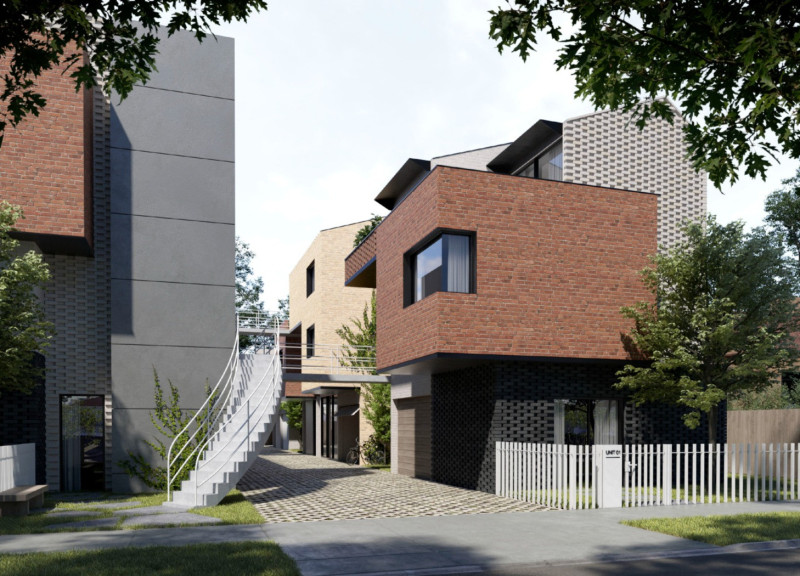 Charred Wood Facades and Cross-Ventilated Spaces in Sustainable Residential Living