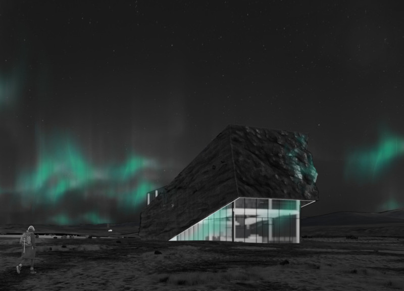 Geological Inspired Design Featuring Stone Cladding and Reinforced Concrete for Cultural Engagement