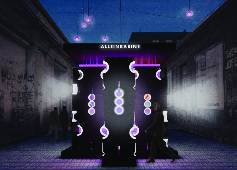 Translucent Vinyl Structure with Dynamic LED Illumination for Urban Contemplation  