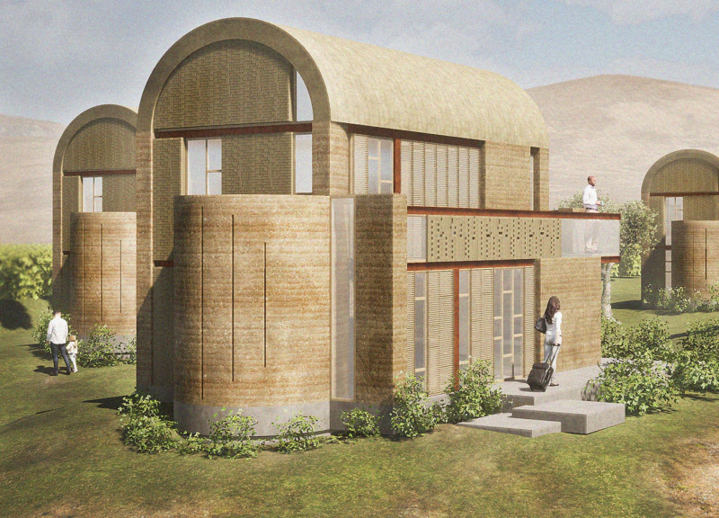 Charred Wooden Shingles and Cross-Laminated Timber Define a Sustainable Community Retreat  