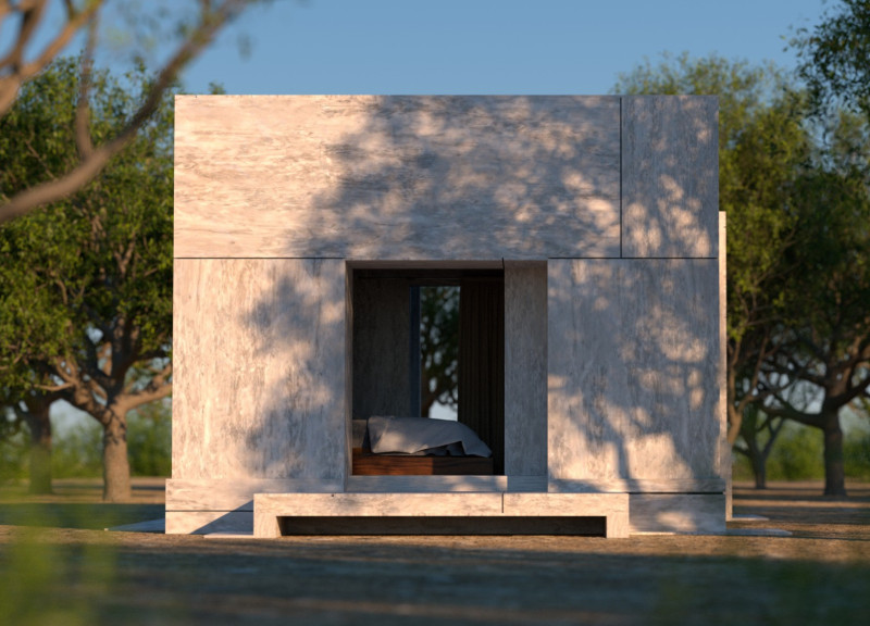 Natural Light-Infused Sanctuary Crafted From Locally Sourced Marble and Wood