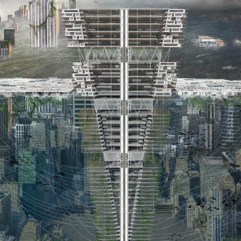 Gyrostabilized Floating Units With Transparent Facades and Adaptive Living Spaces