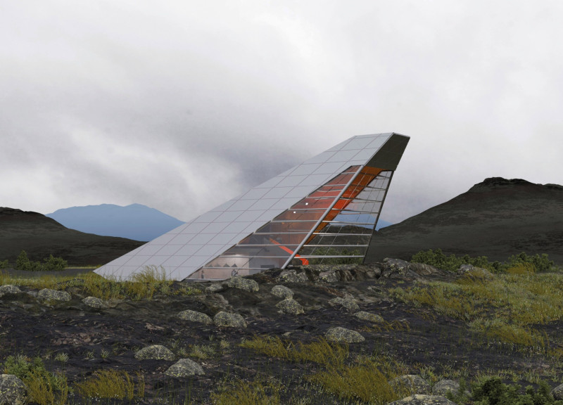 Translucent Glazing and Local Stone Combine in a Sustainable Observation Hub Overlooking Iceland’s Unique Geology