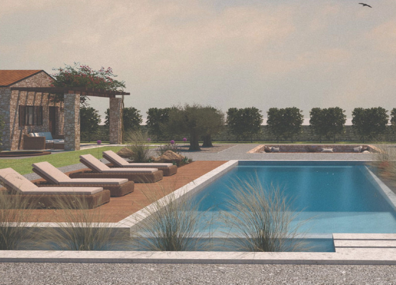 Natural Stone and Terracotta Harmony in a Vineyard Retreat