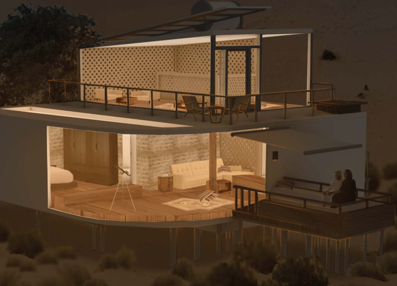 Electrochromic Glass and Sustainable Timber Merge in a Wildlife-Focused Desert Retreat  