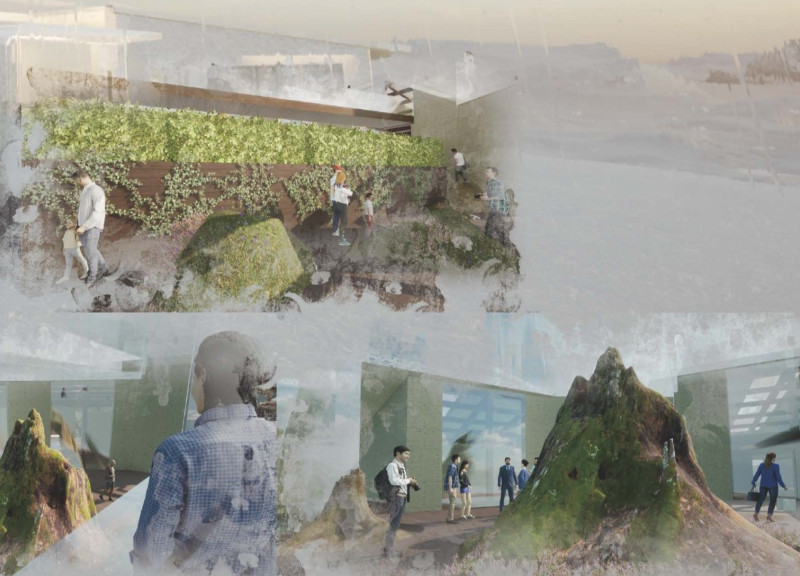 Geothermal Community Hub Embracing Cross-Laminated Timber and Biophilic Design  