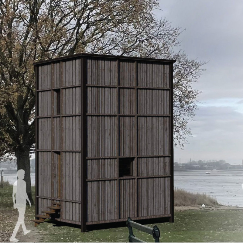 Charred Wooden Shingles and Cross-Laminated Timber Create Adaptable Living Spaces